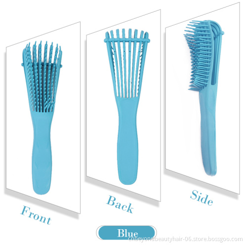 Plastic Detangler Hair Brush Private Label Detangler Hair Brush Scalp Massage Hair Comb